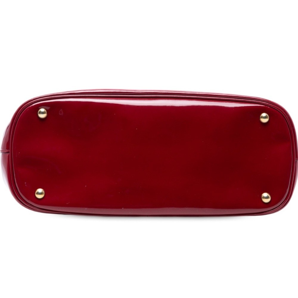 Gucci Bright Bit Patent Leather Handbag - Authentic Red - Gucci Tote Bag - Picture 3 of 13